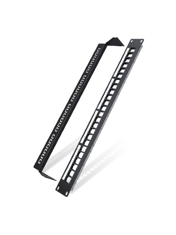 1U24口-屏蔽網絡空配架