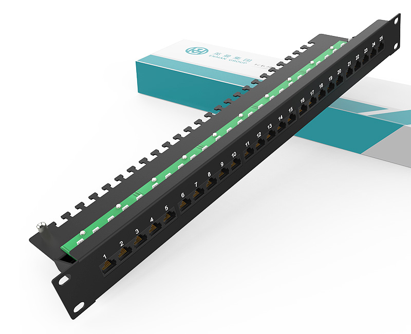 英曼1U25口-電話語音配線架，電信工程級2芯/4芯電話配線架 Dustproof Telephone Patch Panel