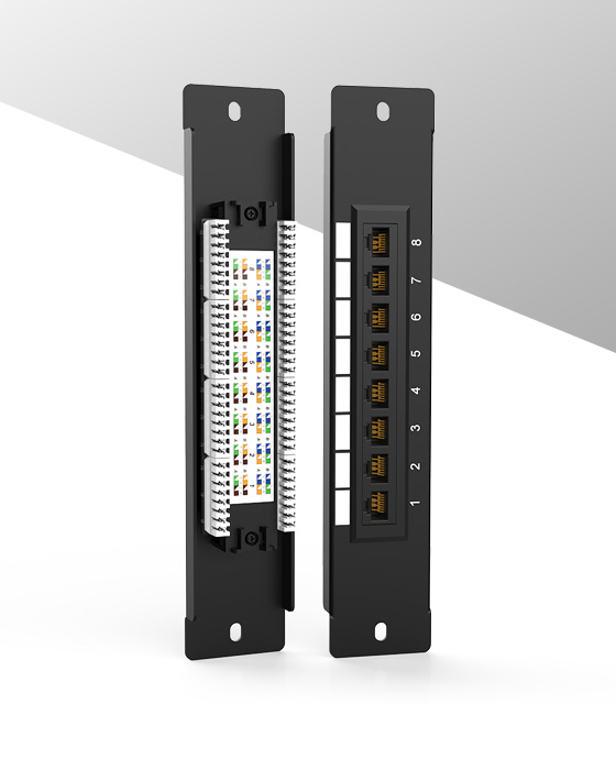 1U8口-弱電款網(wǎng)絡(luò)配線架