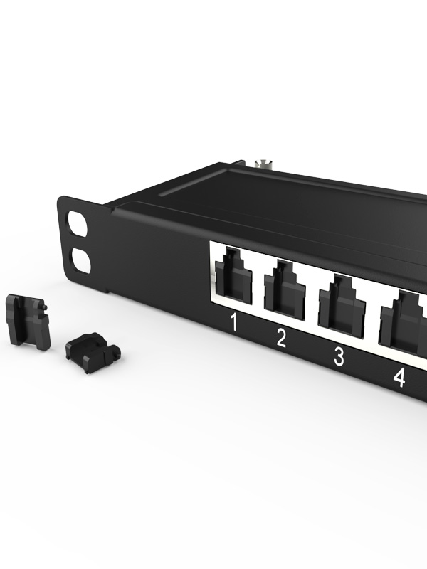 英曼0.5U8口-防塵網(wǎng)絡配線架